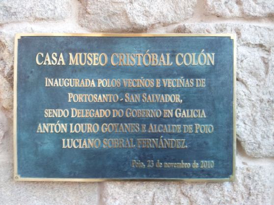 Placa Casa Museo Colón